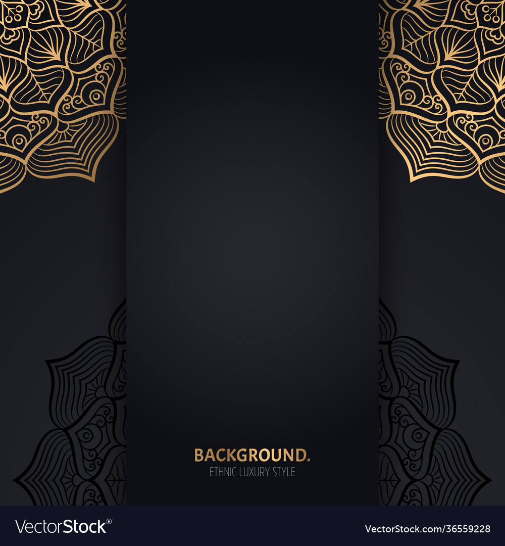 Luxury islamic background with mandala