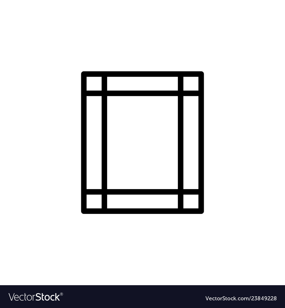 Margin icon can be used for web logo mobile app vector image Margin icon can be used for web logo mobile app