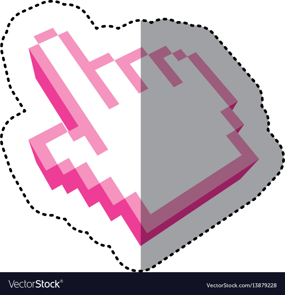 Mouse pointer hand indicating anything