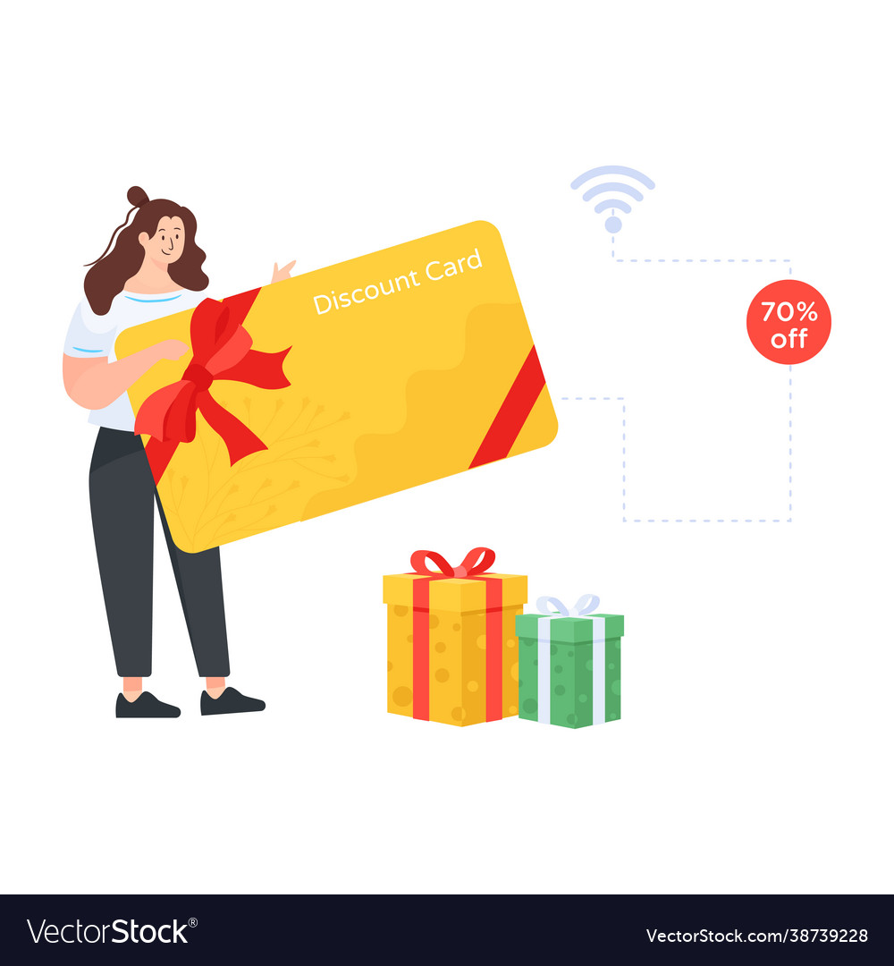 Payment discount Royalty Free Vector Image - VectorStock