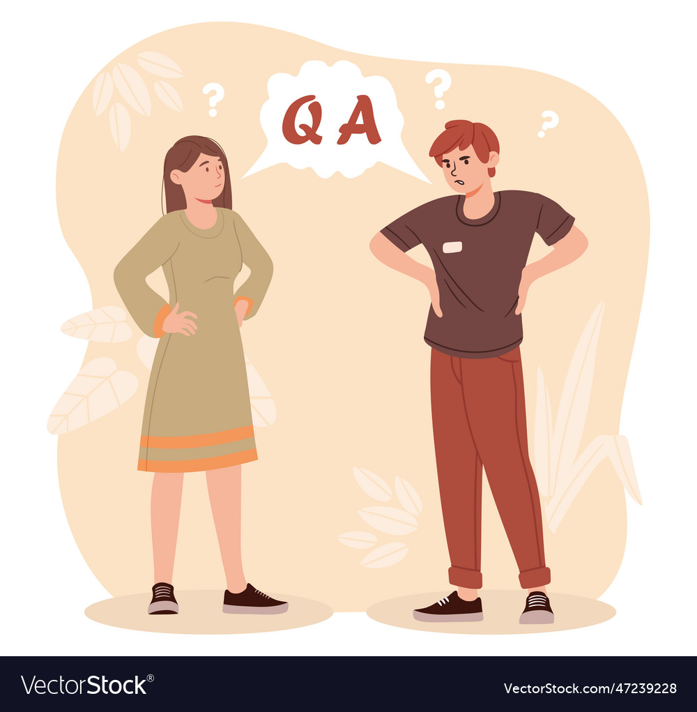 Qa man and woman