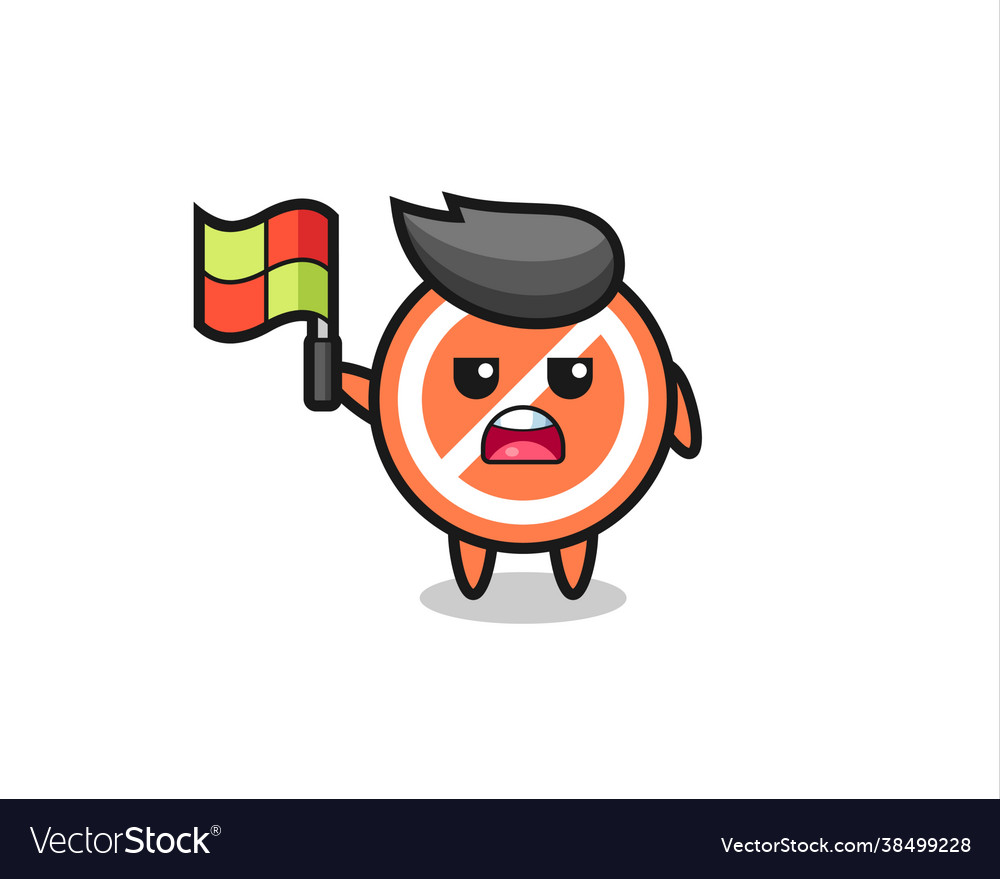 Stop sign character as line judge putting