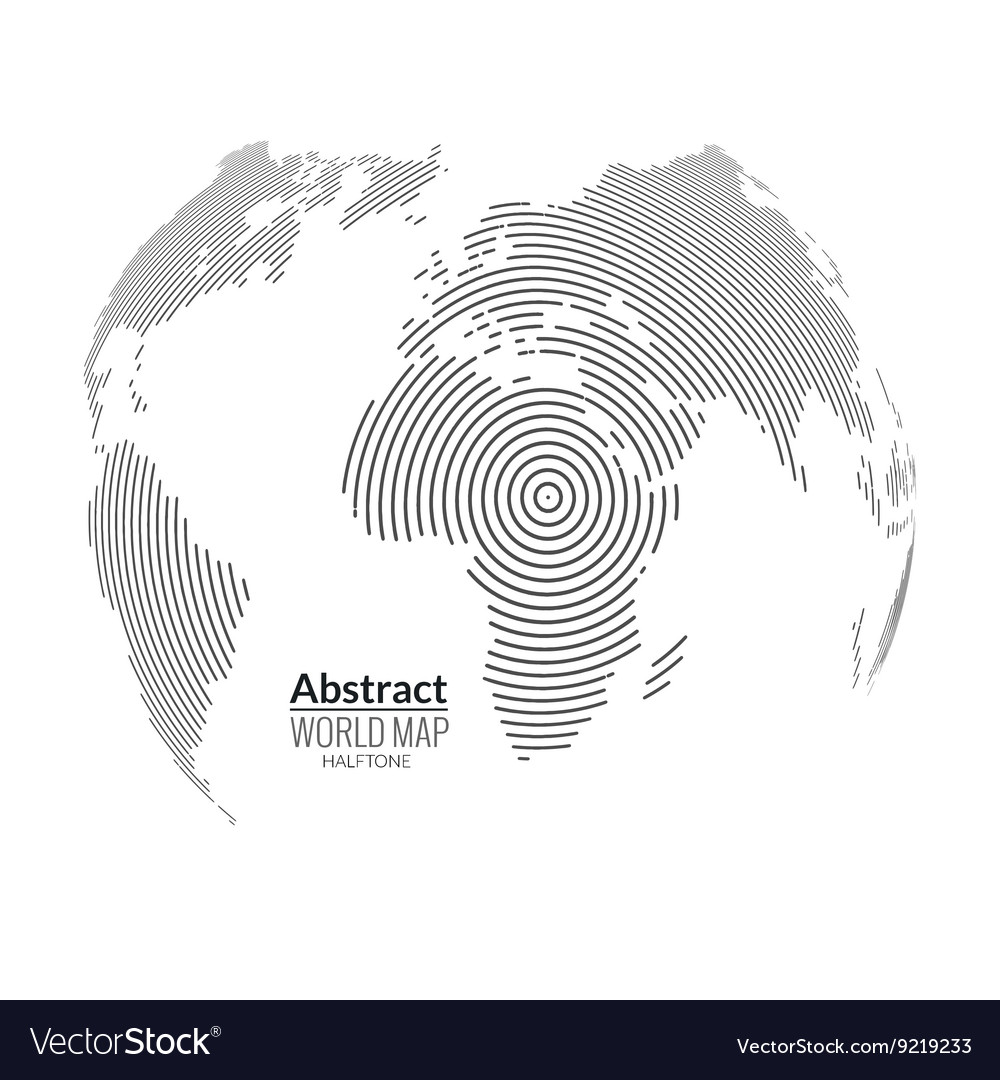 Abstract 3D Globe Map