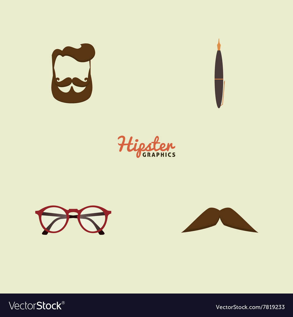 Abstract hipster objects
