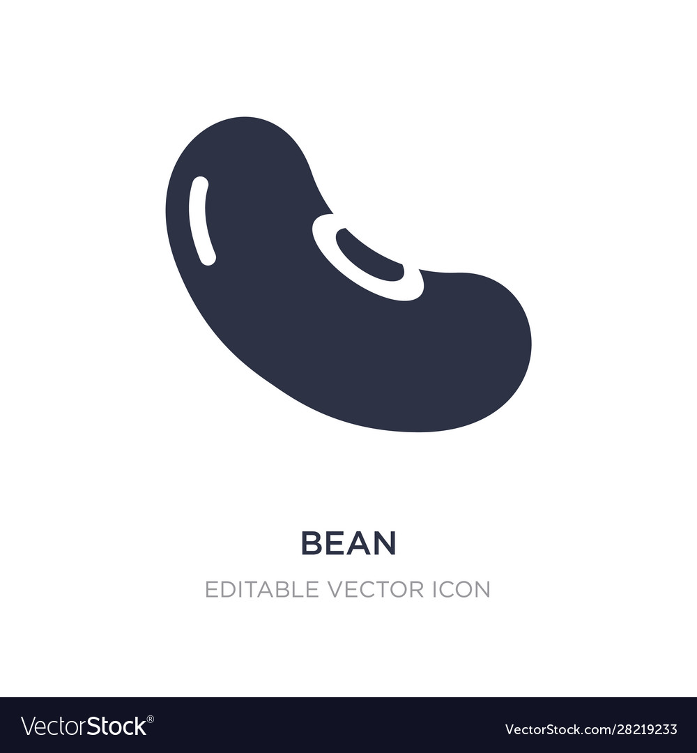 Bean icon on white background simple element from Vector Image Bean icon on white background simple element from