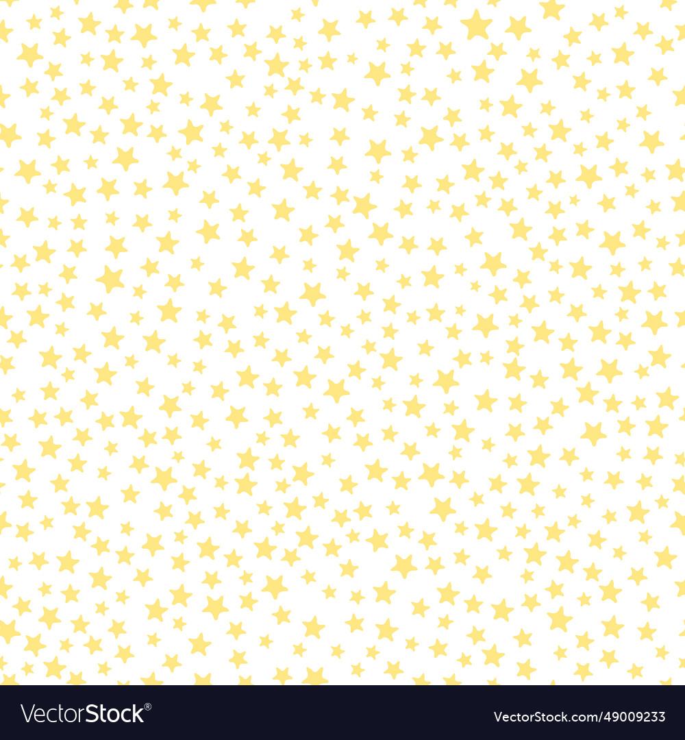 Ditsy repeat pattern with tiny yellow stars vector image Ditsy repeat pattern with tiny yellow stars