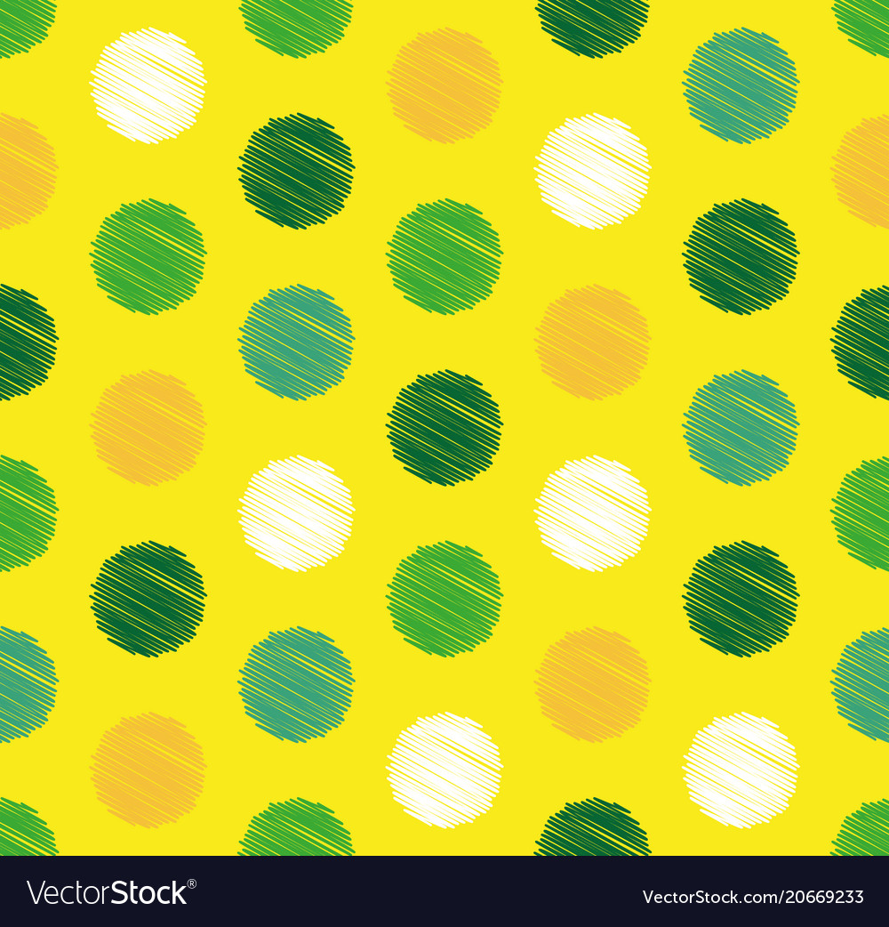 Dots circle geometric seamless pattern background vector image Dots circle geometric seamless pattern background