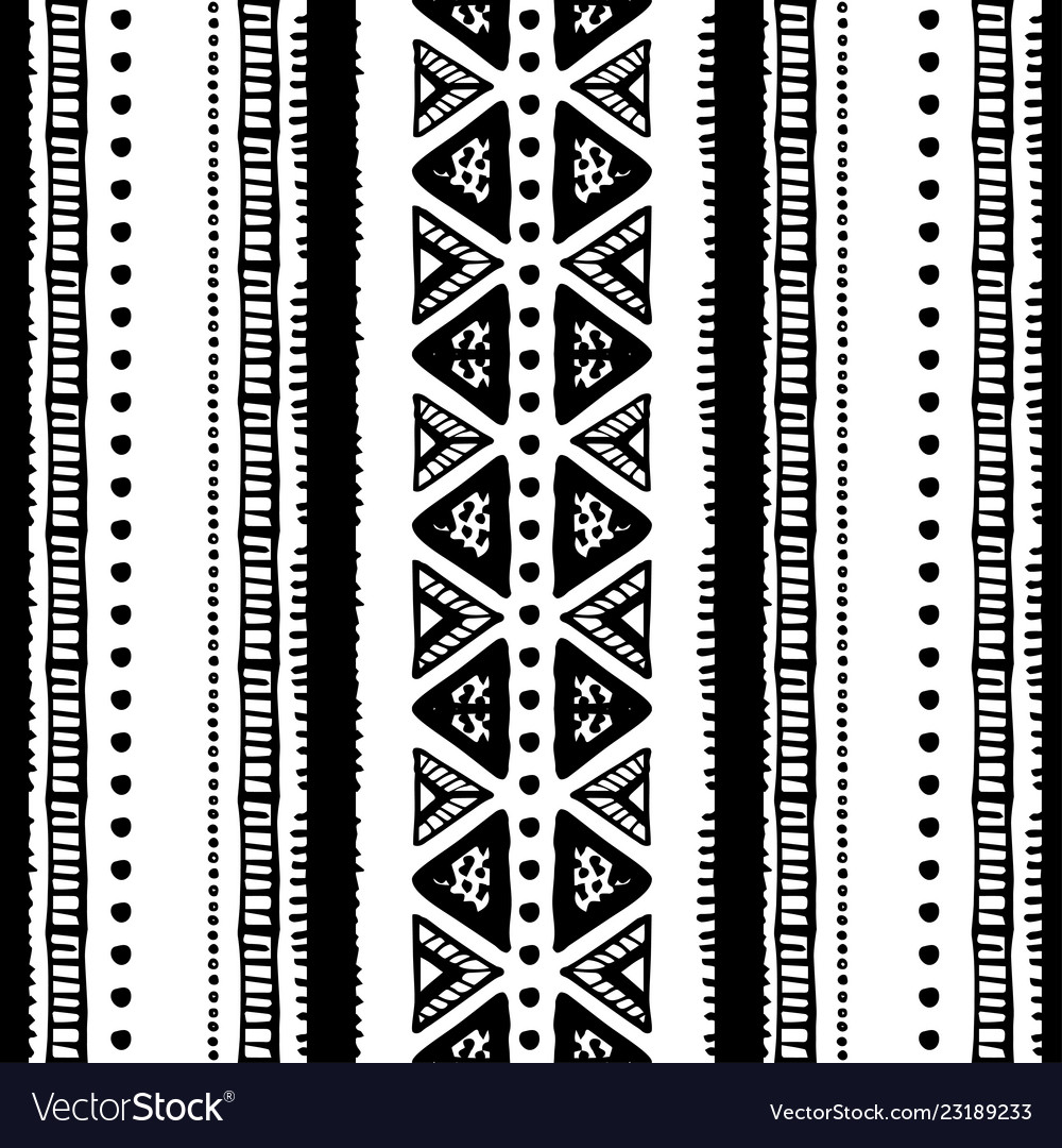 Ethnic seamless pattern in native style vector image Ethnic seamless pattern in native style