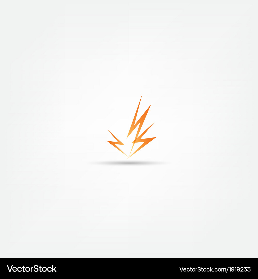 Lightning icon Royalty Free Vector Image - VectorStock