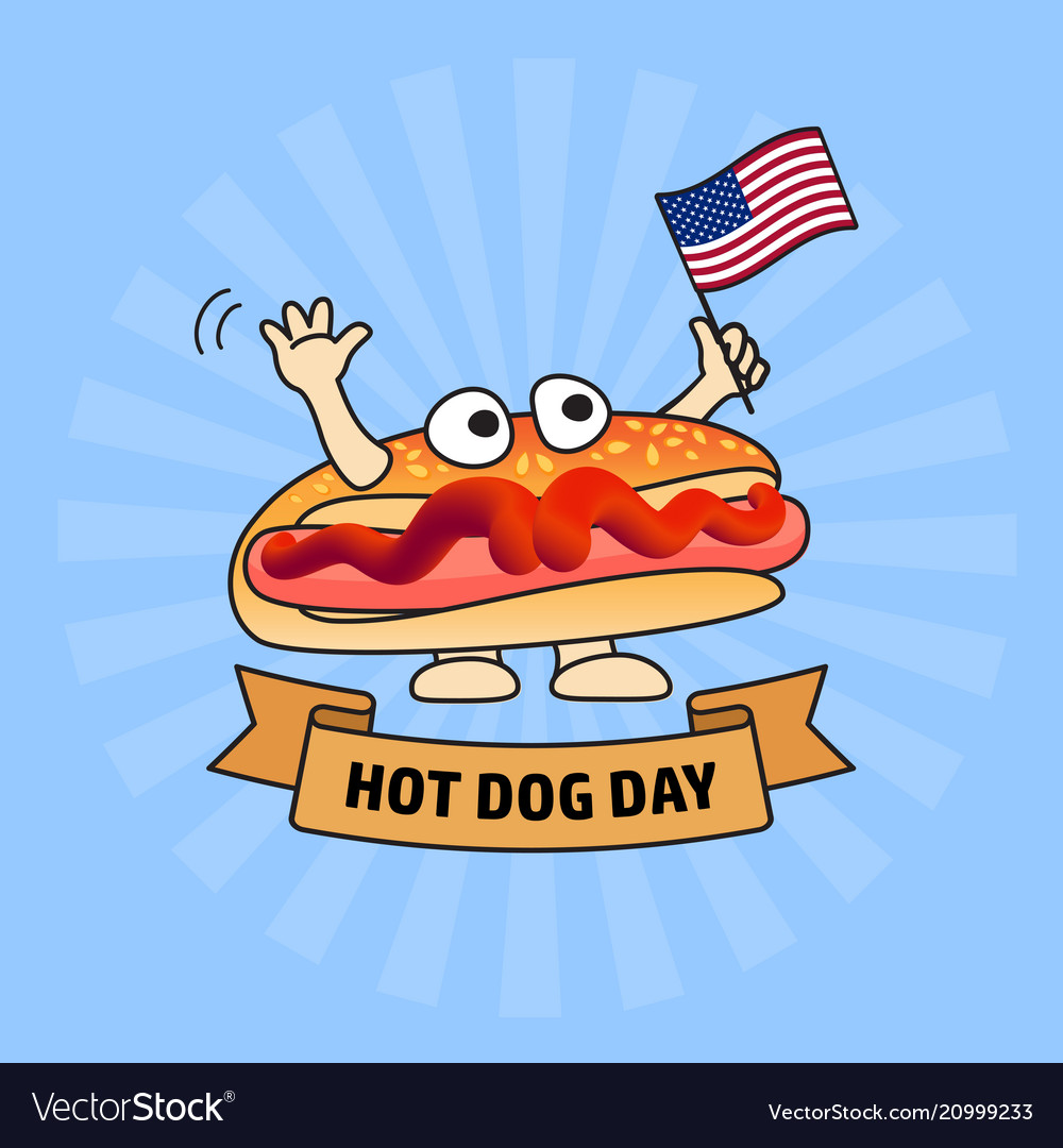 National hot dog day card