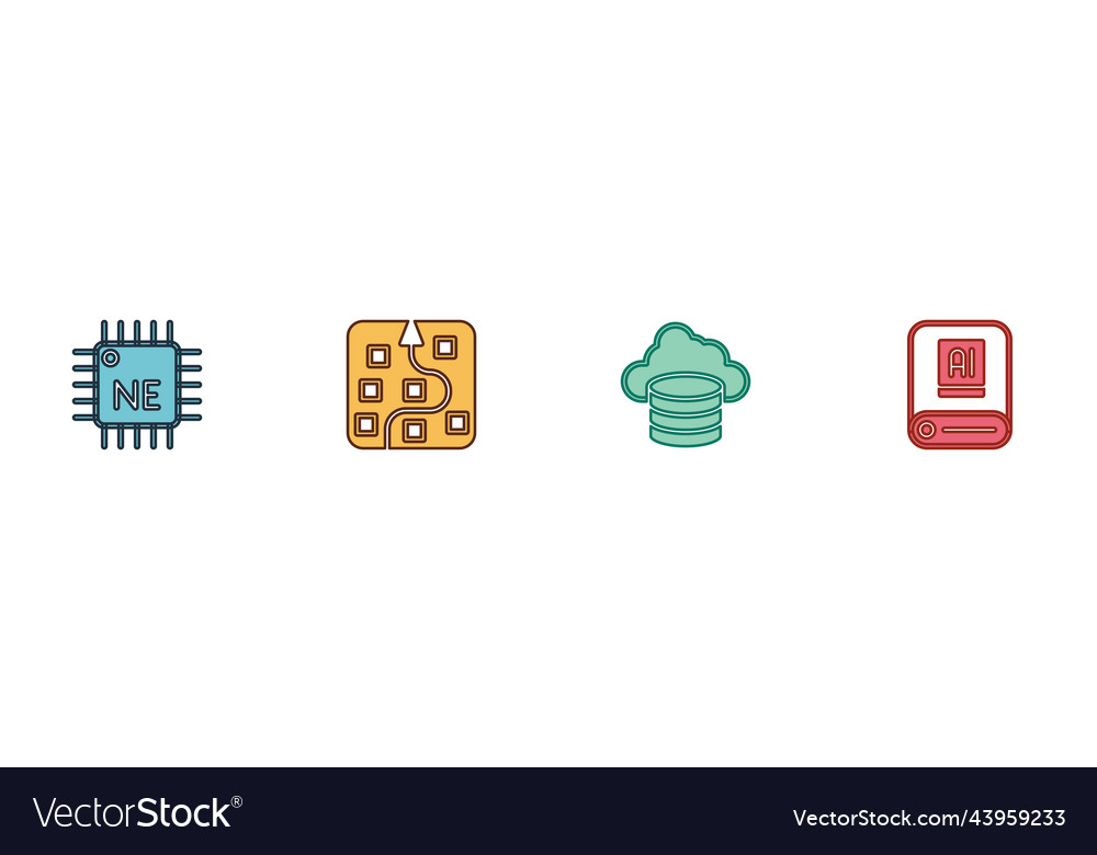 Prozessor cpu neural Netzwerk Cloud-Datenbank vector image Prozessor cpu neural Netzwerk Cloud-Datenbank