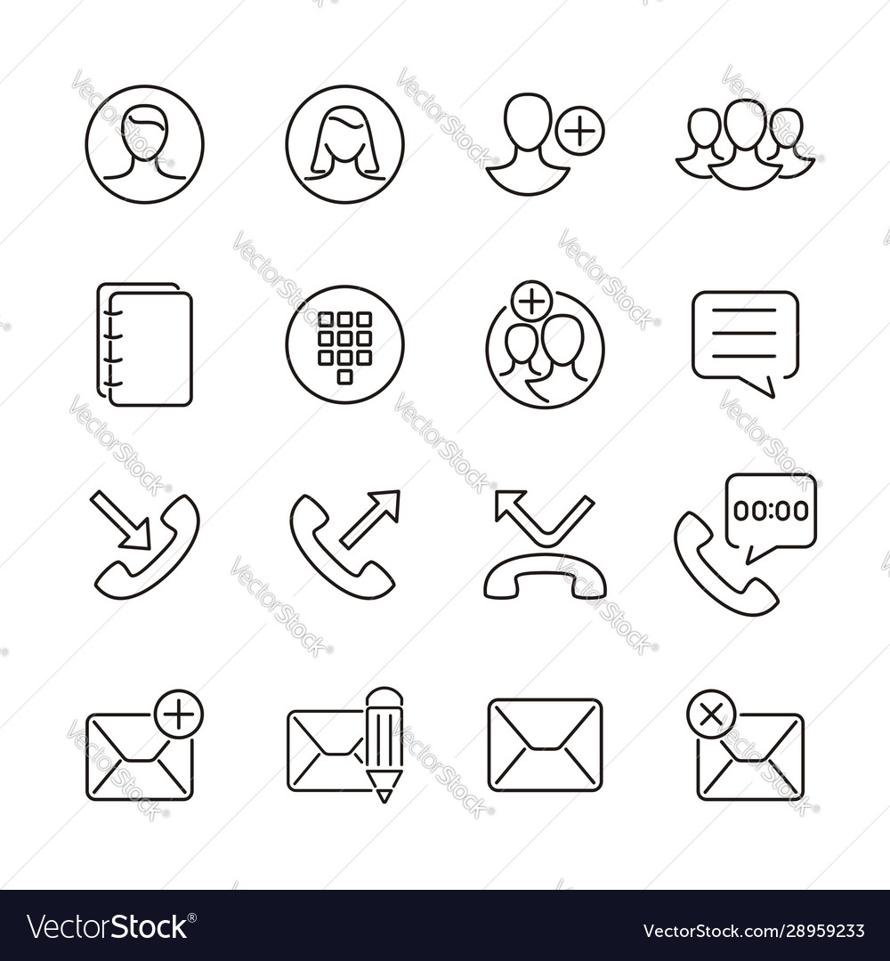 User interface icon for contact call and messaging