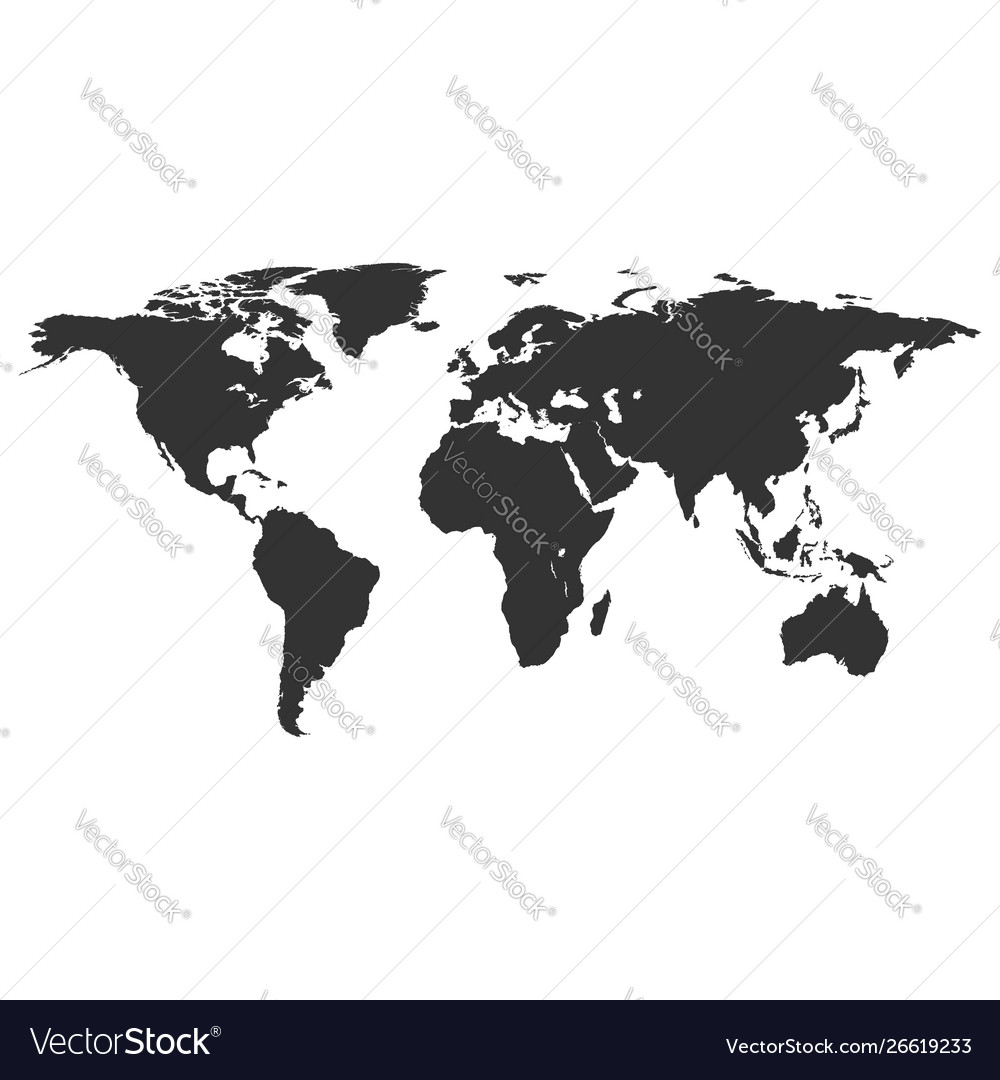 World map vector image World map