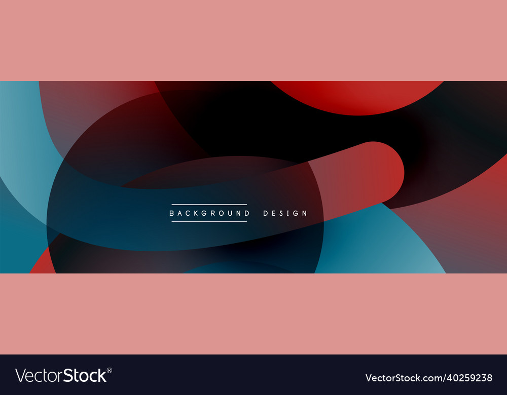Abstract overlapping lines and circles geometric vector image Abstract overlapping lines and circles geometric