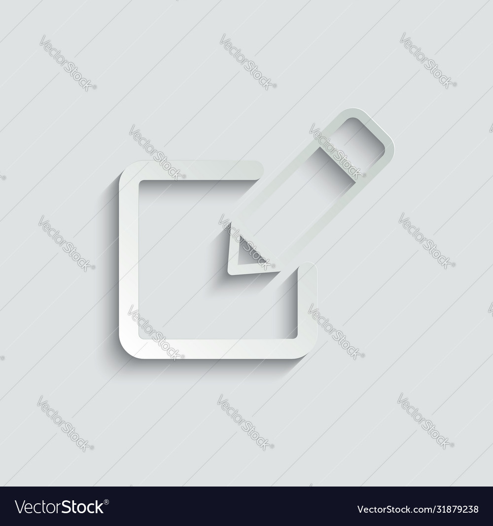 Edit icon notepad symbol list line vector image Edit icon notepad symbol list line