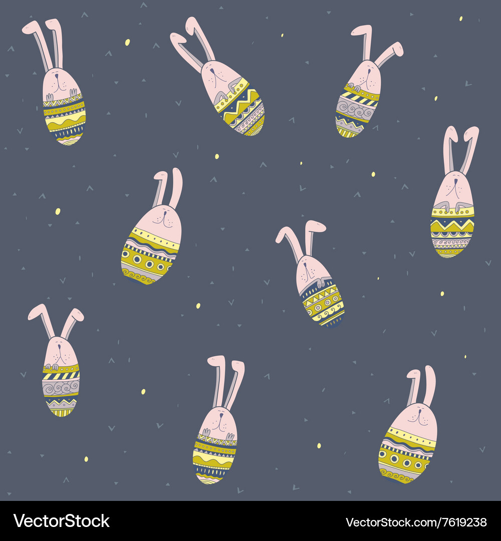 Rabbits background Royalty Free Vector Image - VectorStock