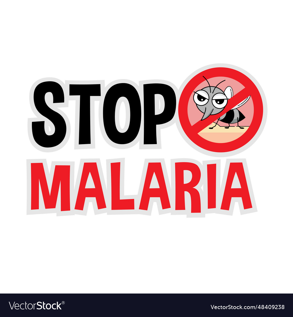 Stop malaria sign