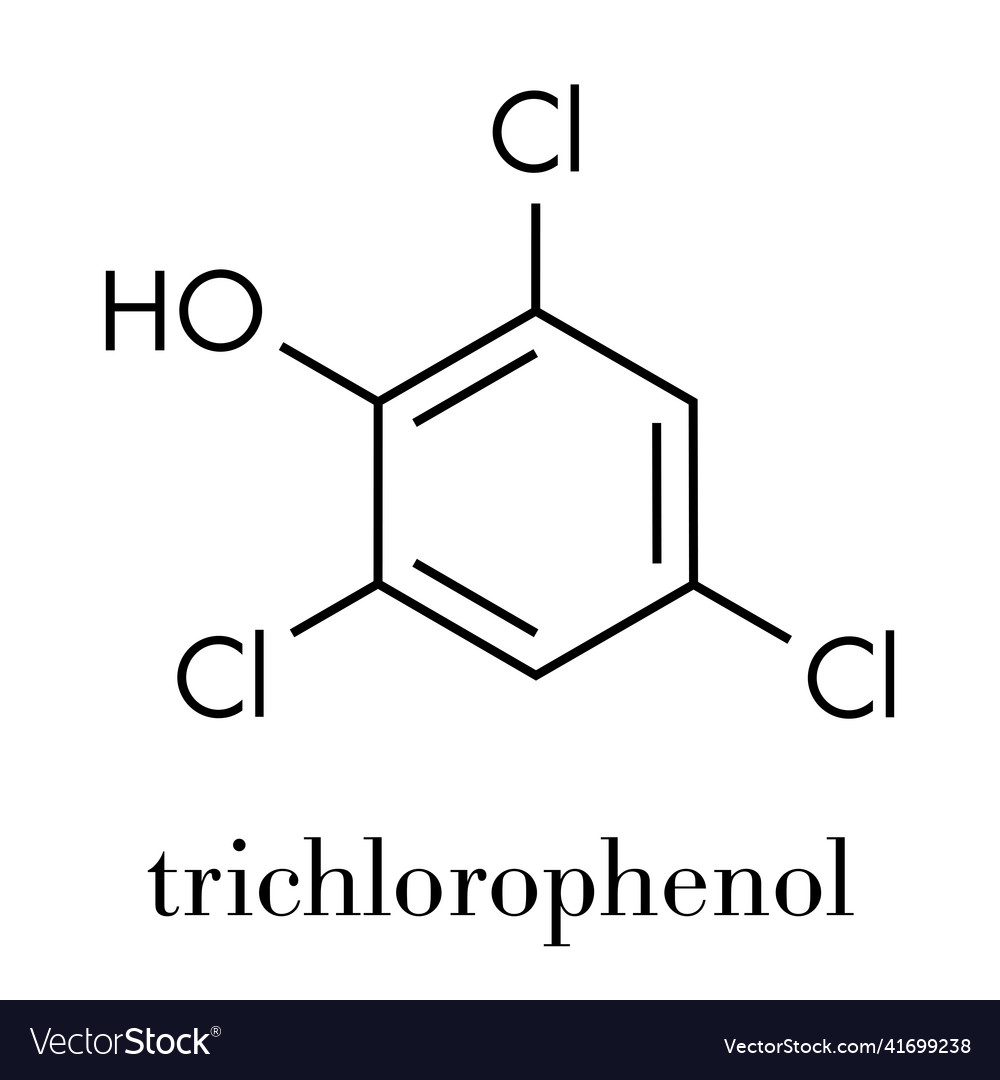 Trichlorophenol tcp 246-trichlorophenol molecule