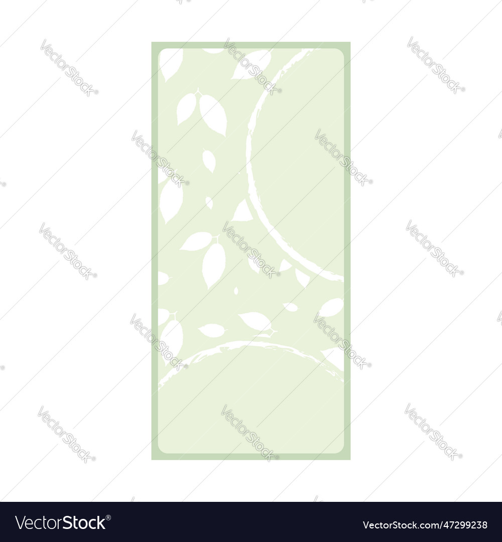Vertical rectangular print template invitation