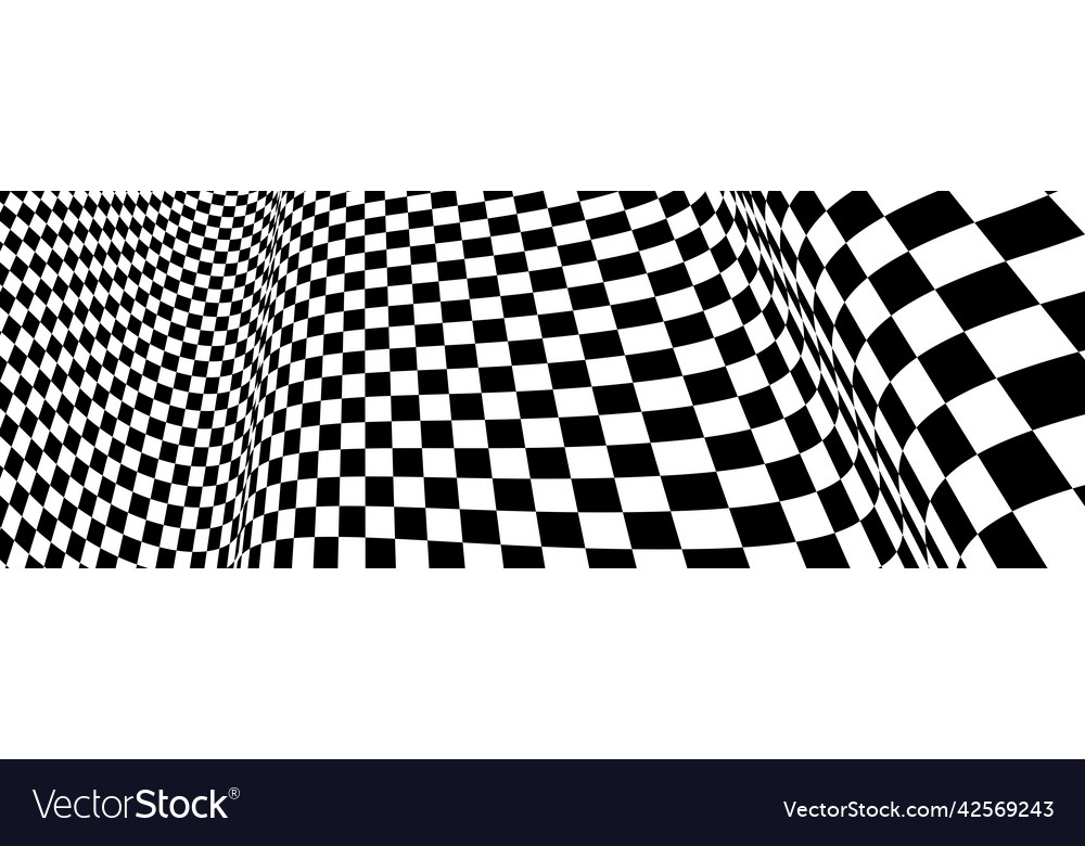 Checker pattern mesh in 3d dimensional vector image Checker pattern mesh in 3d dimensional