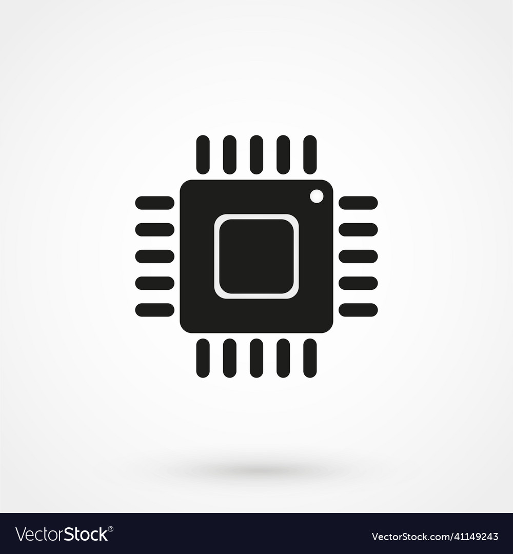 Chip icon in a simple style