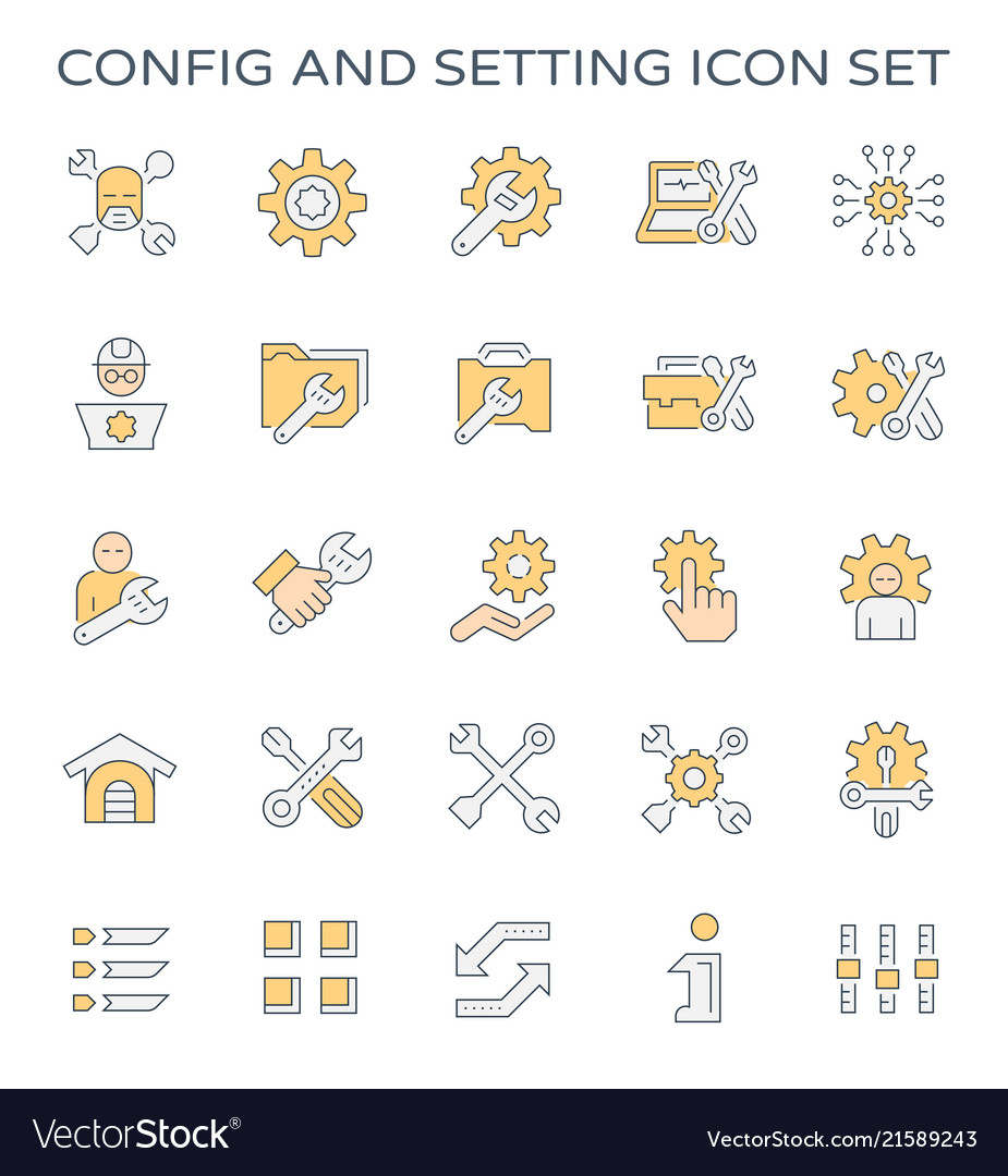 Config setting icon vector image Config setting icon