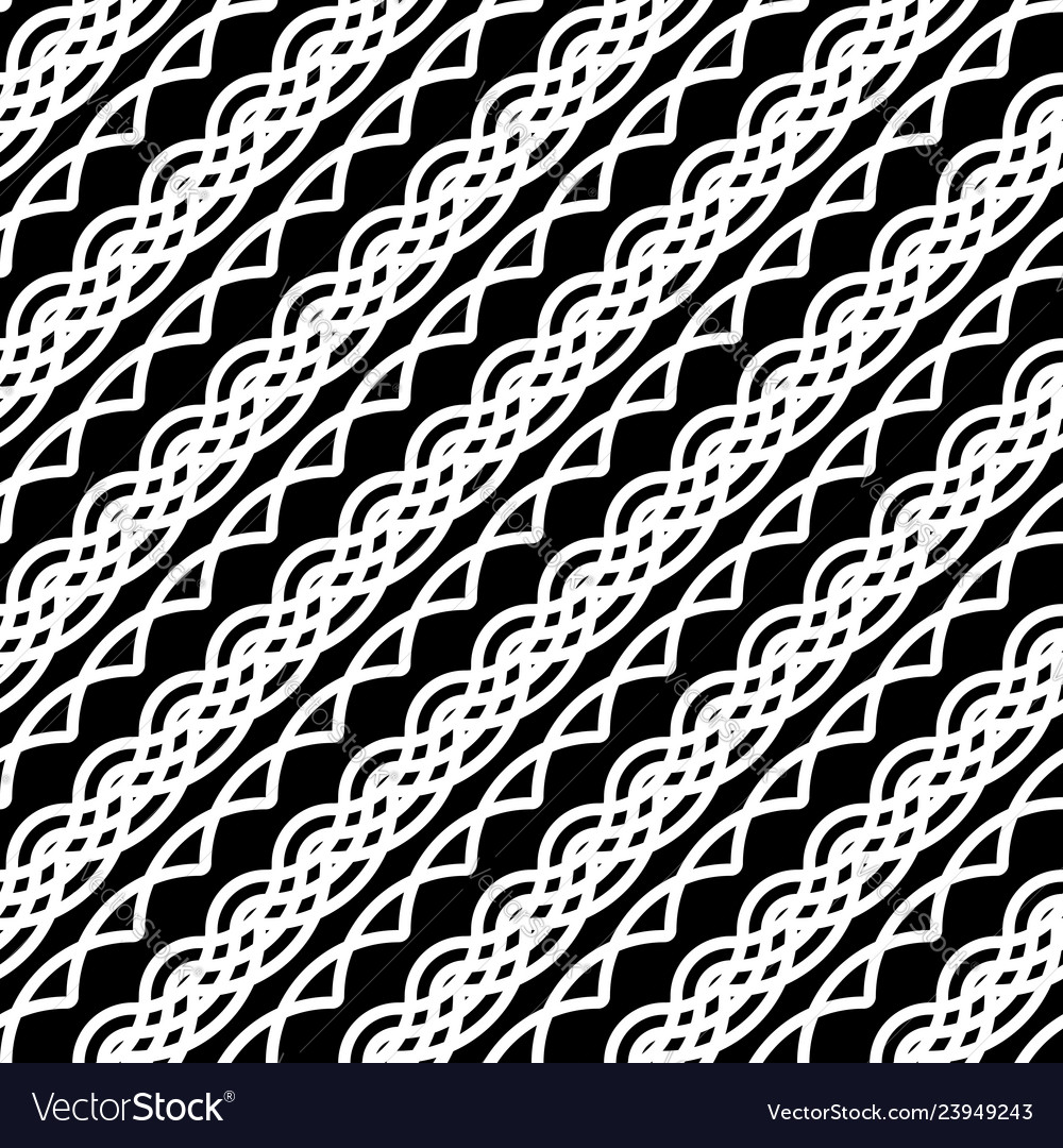 Design seamless monochrome zigzag pattern