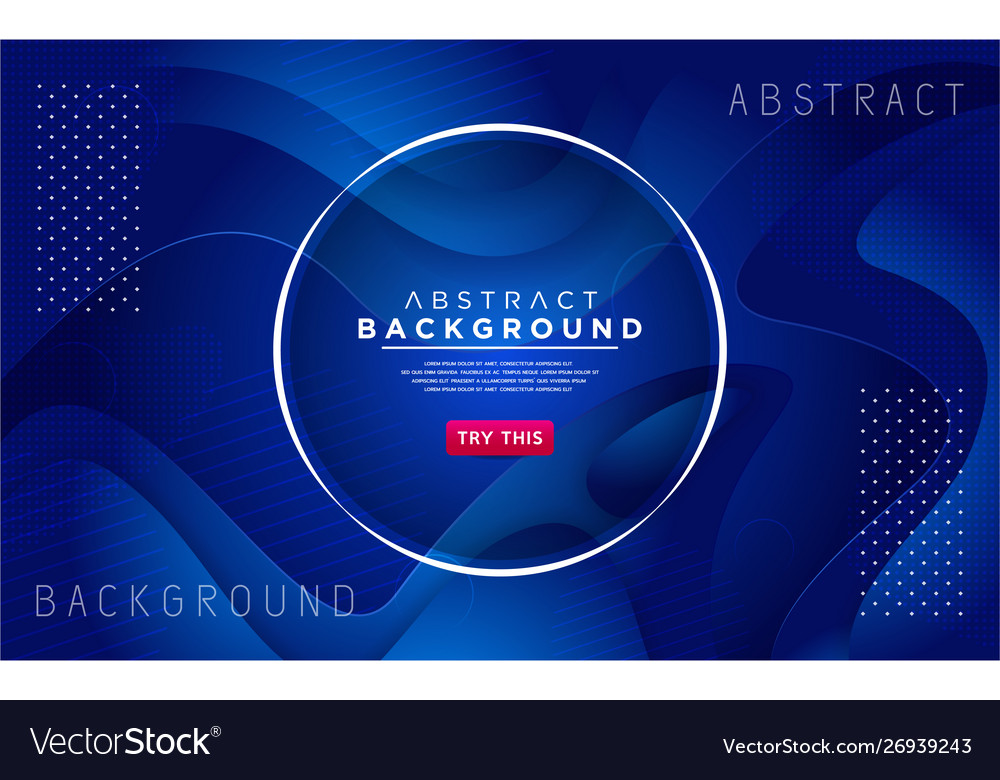Dynamic blue 3d textured style background design vector image Dynamic blue 3d textured style background design