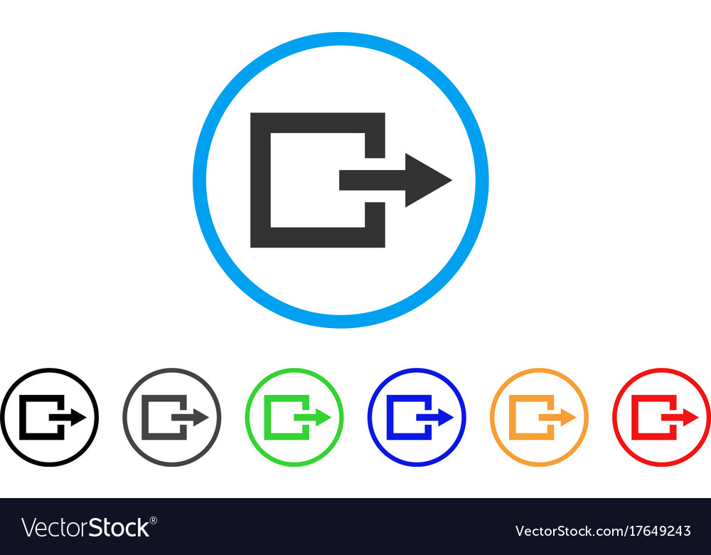 Exit rounded icon