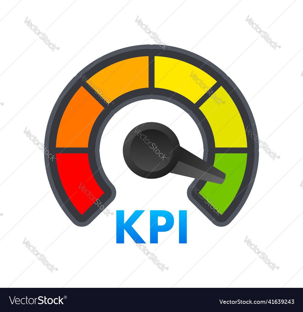 Kpi key performance indicator measurement Vector Image