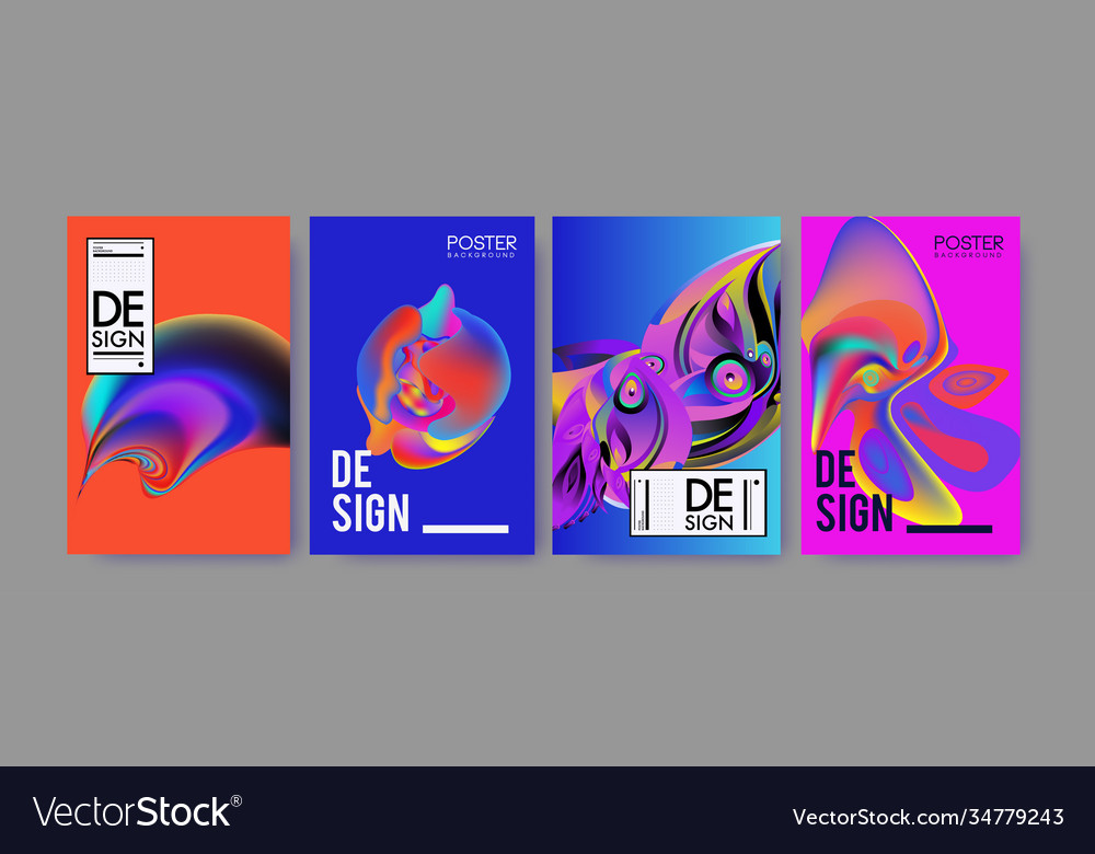 Landing page background template with colorful