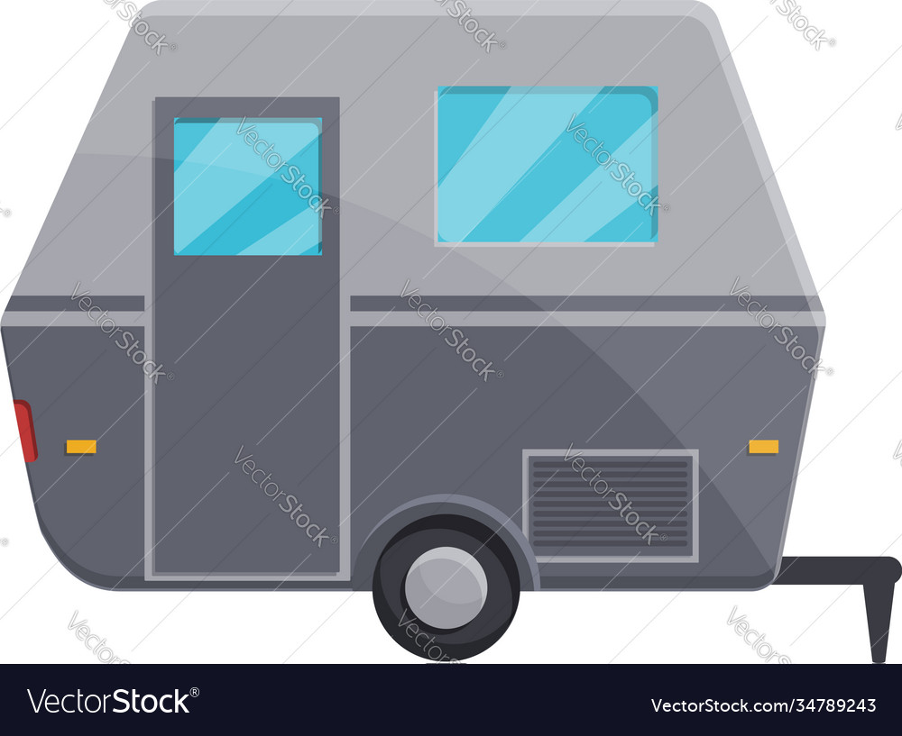 Motorhome automobile icon cartoon style Royalty Free Vector