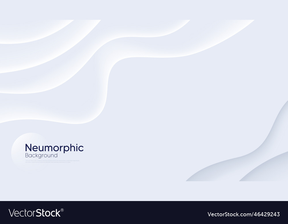 Neumorphic background with wavy layers minimal vector image Neumorphic background with wavy layers minimal
