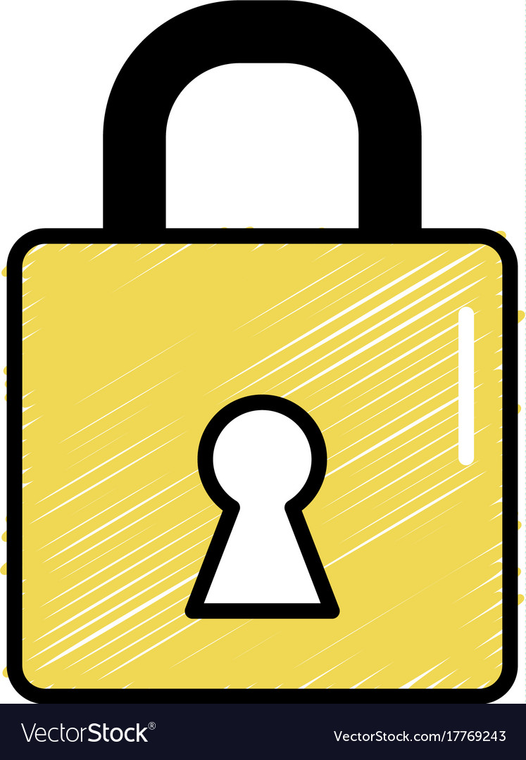 Padlock element to security password protection