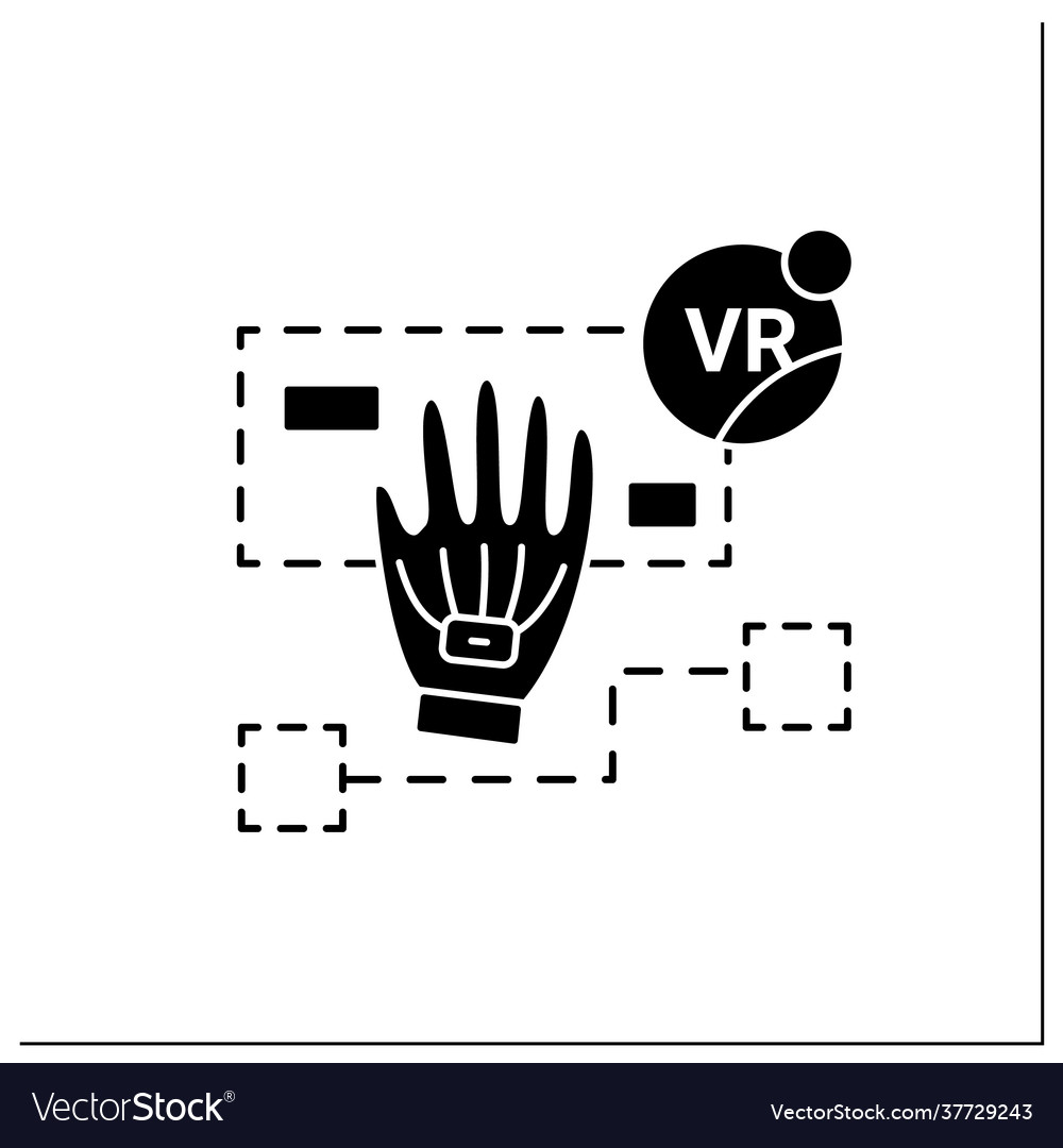 Simulation based learning glyph icon Vector Image Simulation based learning glyph icon