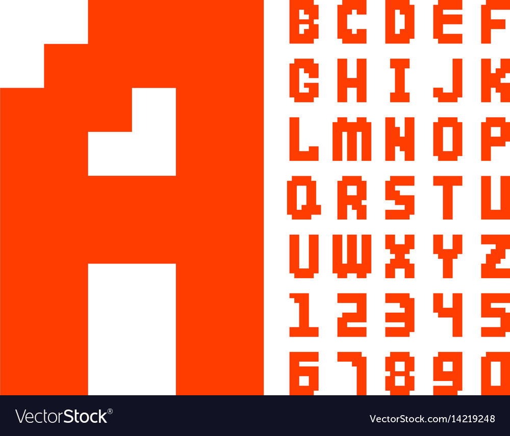 8-Bit Pixel Retro Font