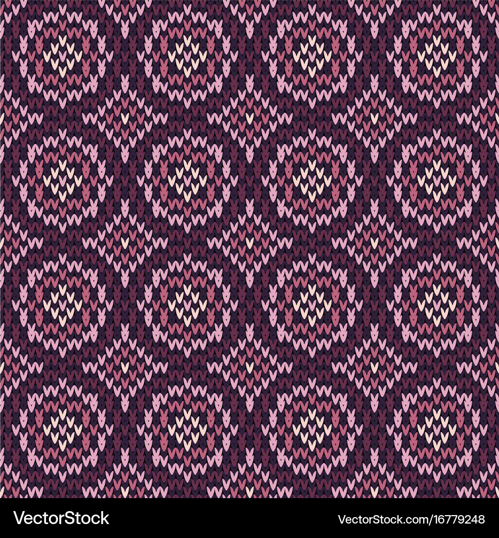 Abstract pattern with seamless knitted texture Vector Image