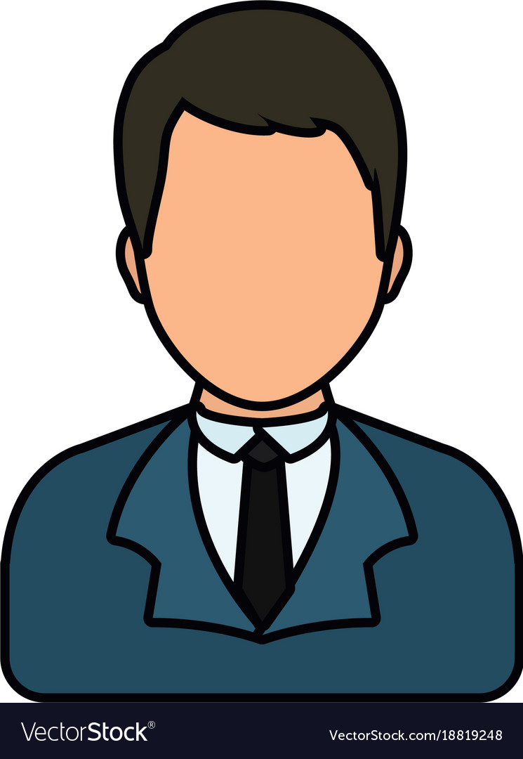 Avatar businessman icon Royalty Free Vector Image