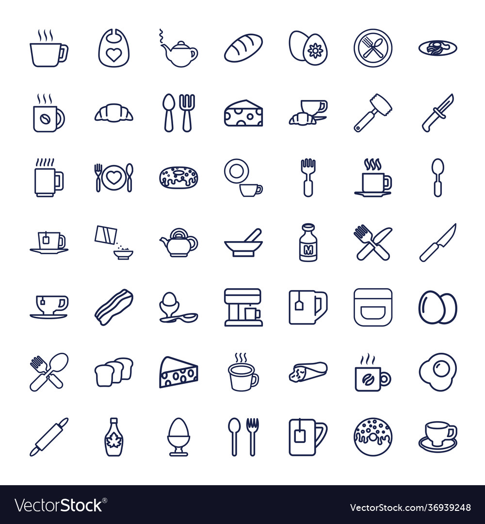 Breakfast icons