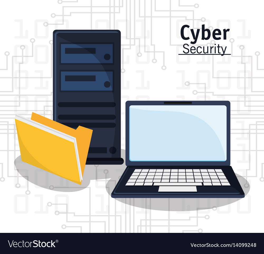 Cyber security technology file folder
