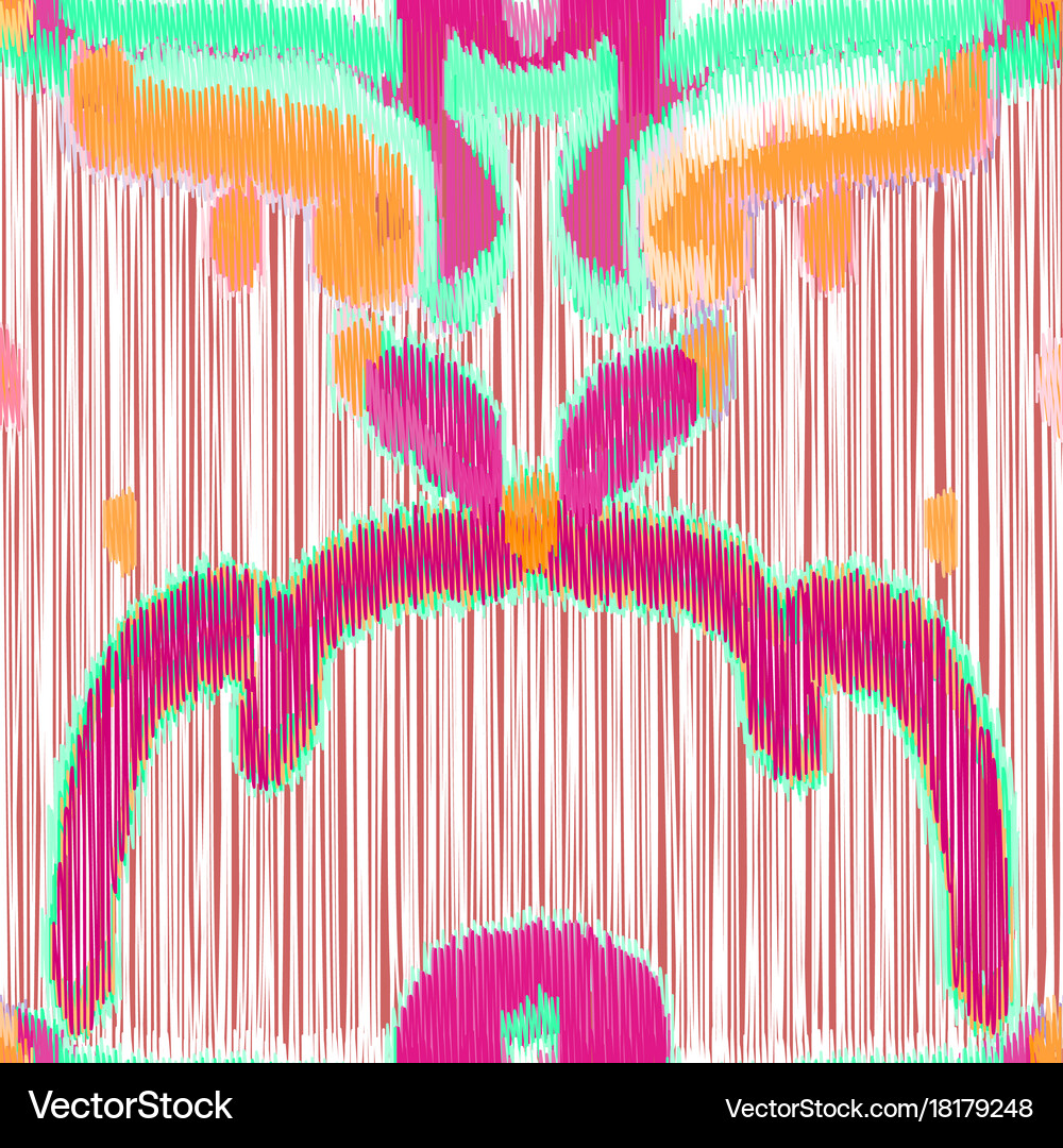 Ikat pattern Royalty Free Vector Image - VectorStock