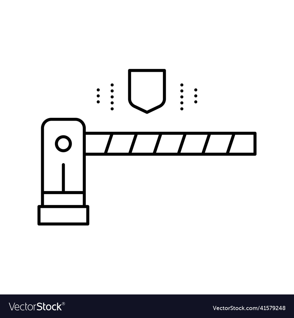 Intercom device line icon isolated
