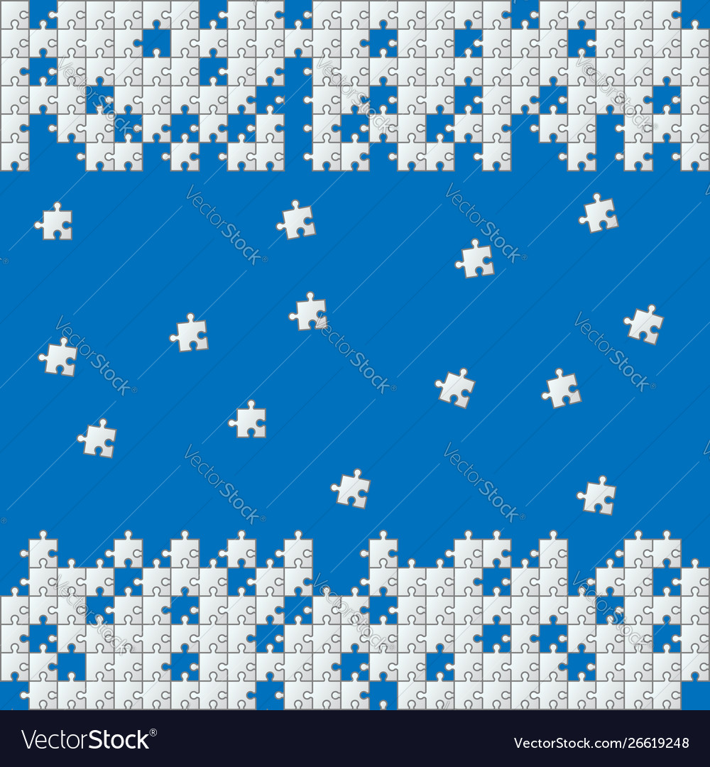 Puzzle pattern vector image Puzzle pattern