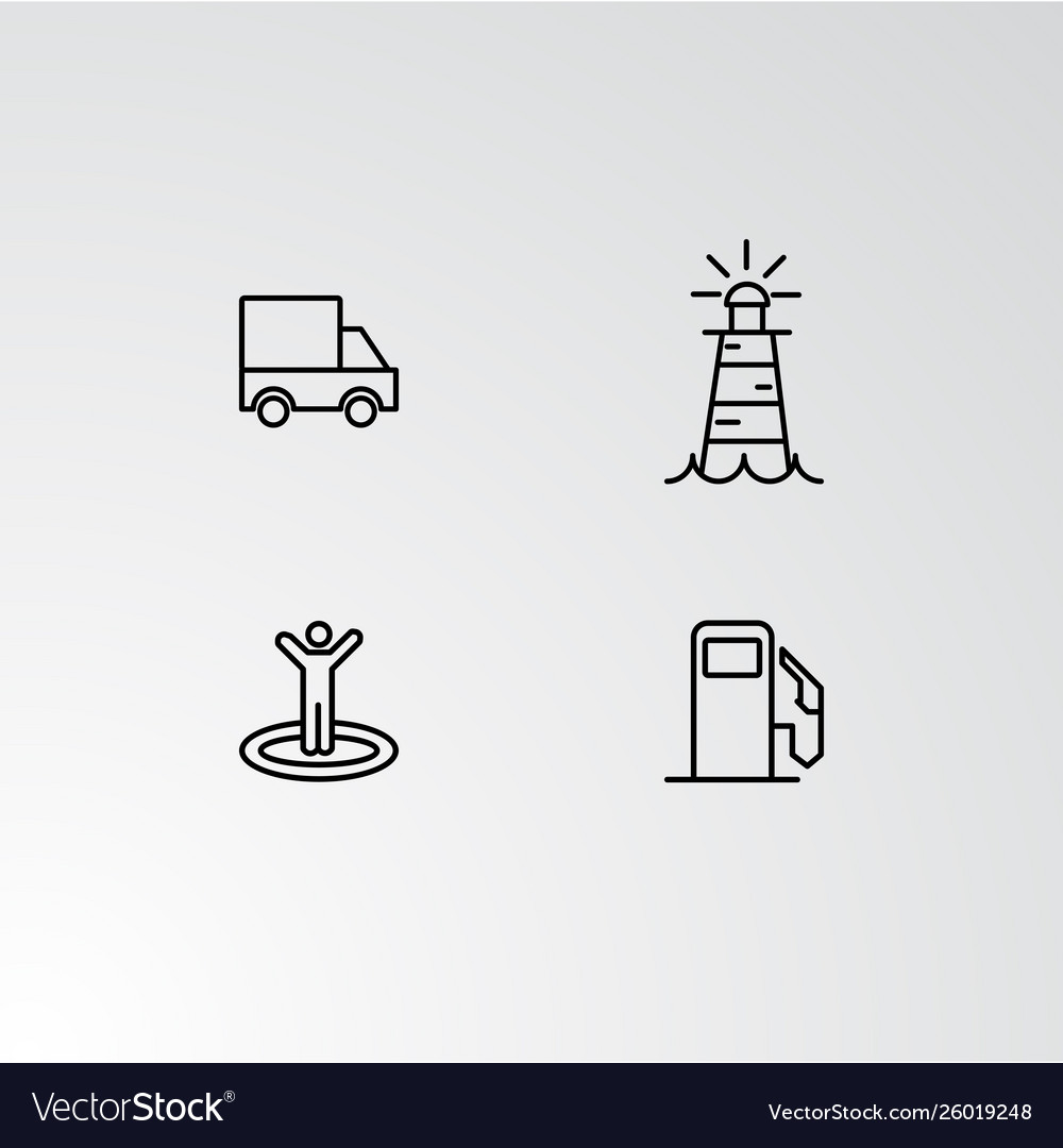 Set 4 perfect icons for navigation