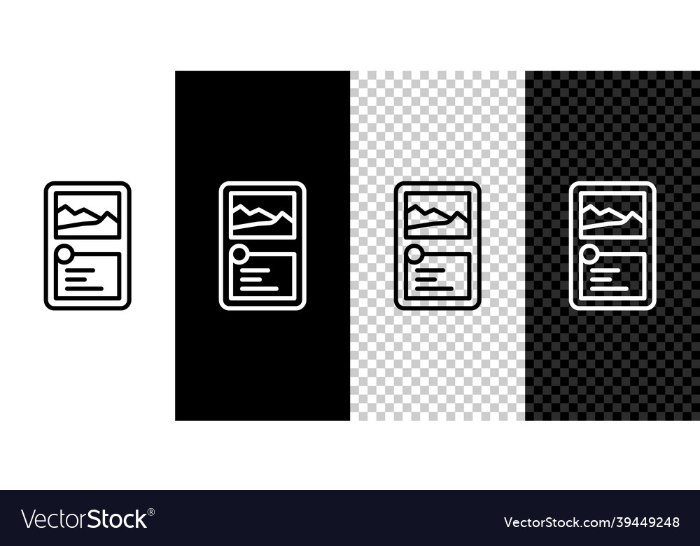 Set line card game collection icon isolated