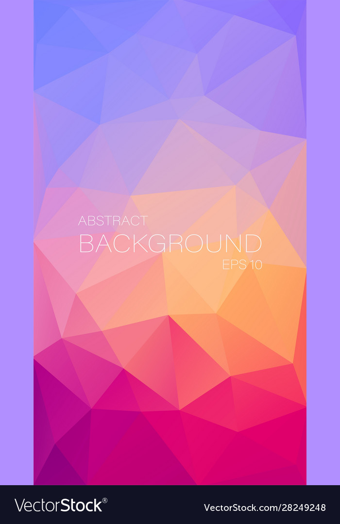 Vertical triangle background for your mobile vector image Vertical triangle background for your mobile