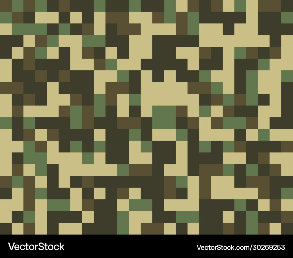 Camouflage pattern seamless Royalty Free Vector Image