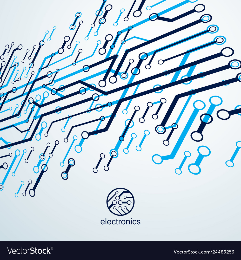 Circuit board digital technologies abstraction Vector Image Circuit board digital technologies abstraction