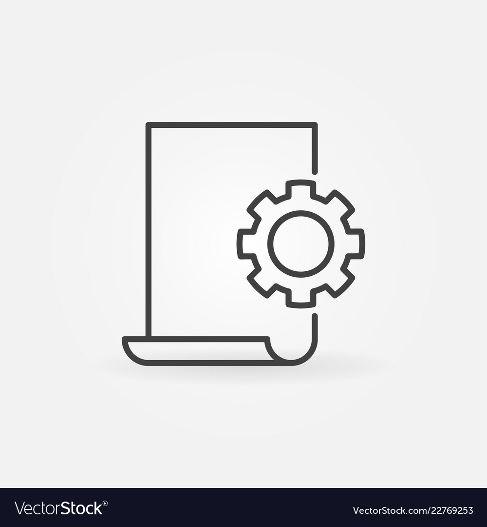 Document Settings - Cog Icon