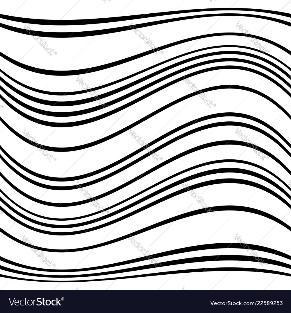 Geometric lines pattern with distortion abstract